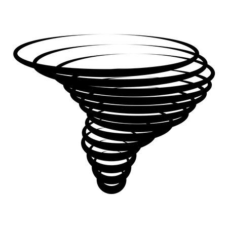 Tornado icon vector illustration logo designのイラスト素材