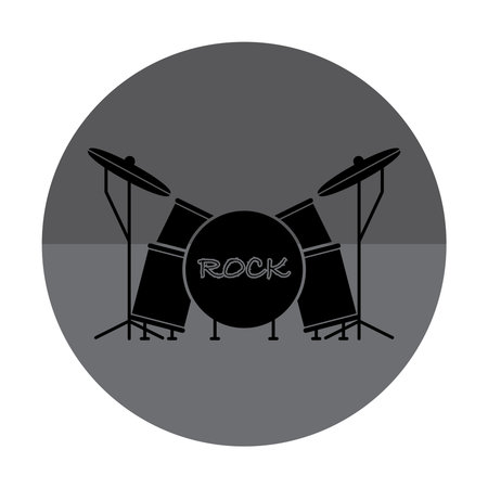 Drum icon vector illustration logo designのイラスト素材