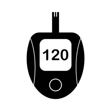 blood sugar meter icon vector illustration logo designのイラスト素材