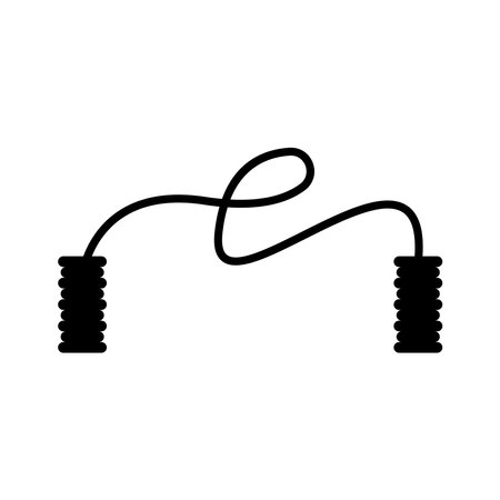 skipping icon rope vector illustration logo designのイラスト素材