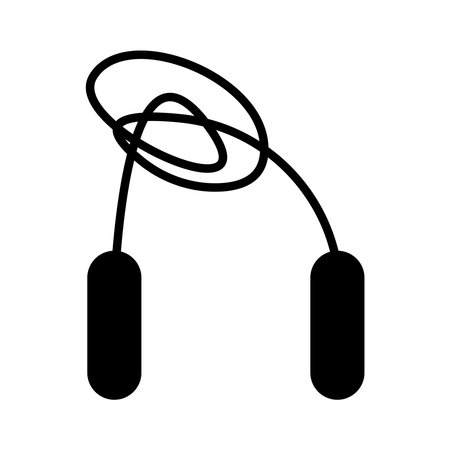 skipping icon rope vector illustration logo designのイラスト素材