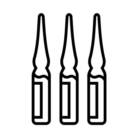 ampoule icon vector illustration logo designのイラスト素材