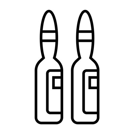 ampoule icon vector illustration logo designのイラスト素材