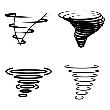 Tornado icon vector illustration logo designのイラスト素材