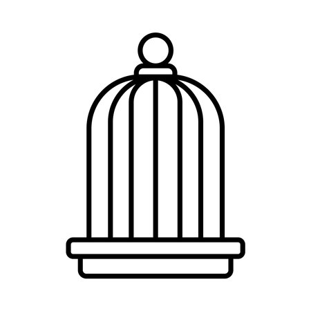 bird cage icon vector illustration logo designのイラスト素材