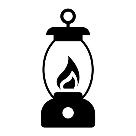 lantern icon vector illustration logo designのイラスト素材