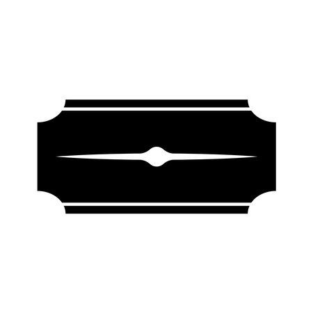 razor blade vector illustration logo designのイラスト素材