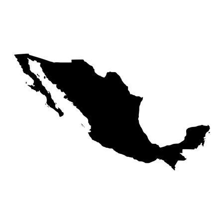 Mexico Map Icon Element Illustration Designのイラスト素材