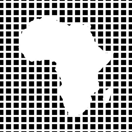 Africa Map Icon Element Illustration Designのイラスト素材