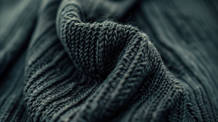 A close-up shot of a hoodie fabric texture, showcasing intricate details and stitching, set against a soft, neutral background for an elegant look, --ar 16:9 --v 6 Job ID: 3ae040ba-2417-459f-8fb9-facc0da38ce6の素材