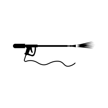 Pressure washing gun icon symbol designのイラスト素材