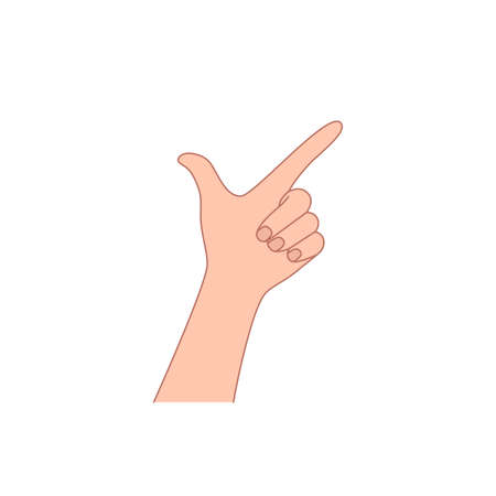 hand with snapping finger gestureのイラスト素材
