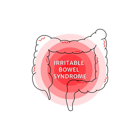 irritable bowel syndrome signのイラスト素材