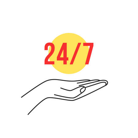 permanent good service or customer retention iconのイラスト素材