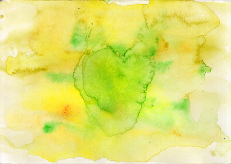 Yellow watercolor background.の写真素材