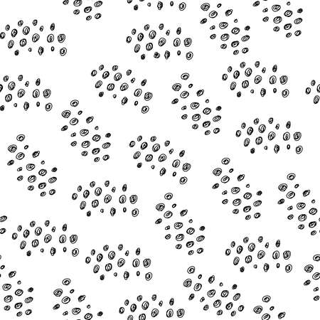 Seamless pattern. Casual circle dot texture. Stylish doodleのイラスト素材