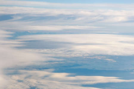Beautiful abstract sky tone blurred background, blue white pink pattern - use for background, backdrop or design element in natural concept.の写真素材