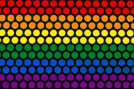 LGBT gay flag seen through black mesh.の写真素材