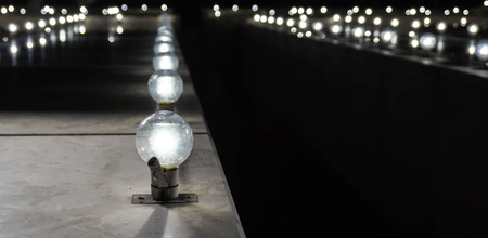 Exposure to light bulbsの写真素材