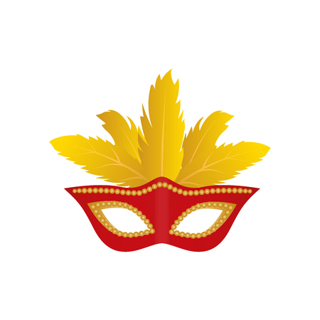 Carnival mask isolated icon. Black color. Vector illustration. Decorative element for  print, flyer. Isolatedのイラスト素材