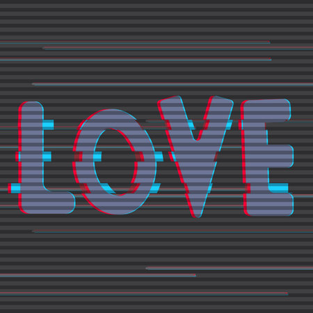 Vector background. Postcard to the day of the holy valentine. Bug. Gluck.Eps10.のイラスト素材