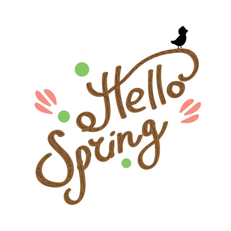 Vector spring background. Design elements.のイラスト素材