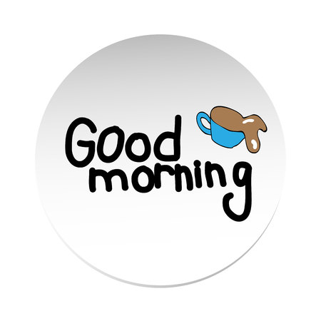 Vector background. Good morning Design element.のイラスト素材