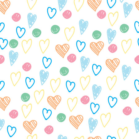 Vector abstract heart pattern.のイラスト素材
