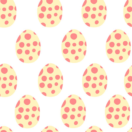 Painted eggs in cartoon style.のイラスト素材