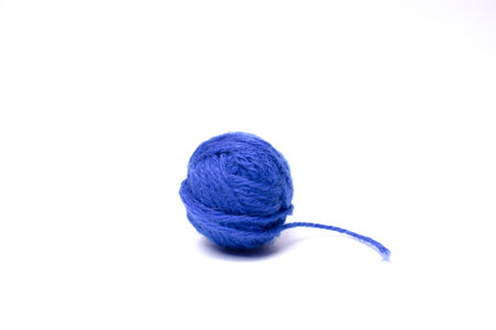 Blue tangle of wool isolant