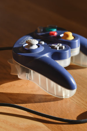 Photo of a gaming controller in sunlight