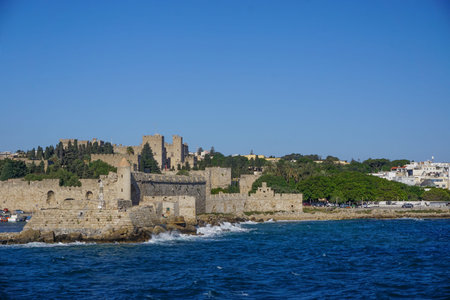 Rhodes, Greece: Medieval walled city created in the mid-14th century by the Knights of the Hospital...