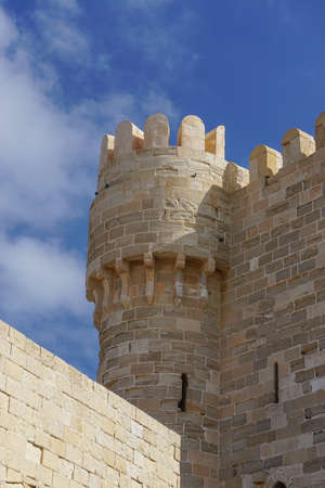 Alexandria, Egypt: Detail of the Qaitbay Citadel, built by Sultan Qaitbay in 1477 AD.のeditorial素材