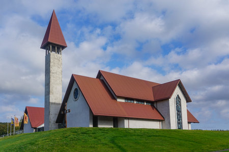 Reykholt, Iceland: Snorrastofa, museum at the homestead of the Icelandic Saga writer, Snorri Sturluson (1179â1241).のeditorial素材