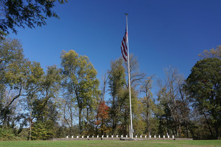 Washington Crossing, PA: Graves of soldiers of the Continental Army who died during the encampment...