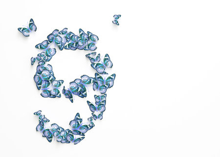 Number nineの写真素材