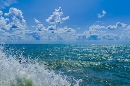 Splashing wave on the Black sea in the day.の写真素材