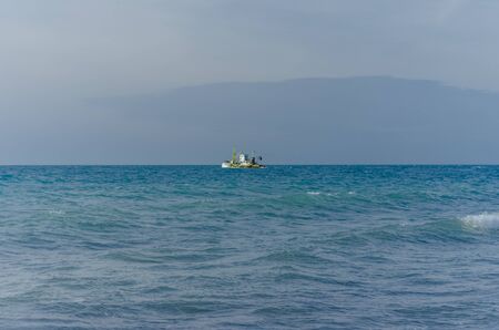 Splashing wave on the Black sea in the day.の写真素材