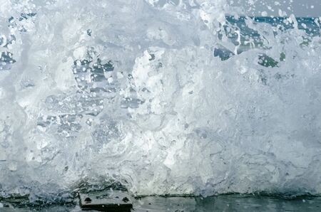 Splashing wave on the Black sea in the day.の写真素材
