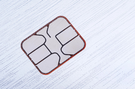 EMV, Smart Card, Computer Chip In Stainless Steelの写真素材