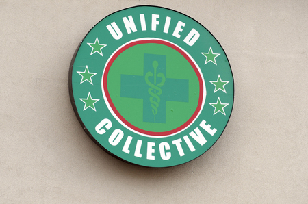 Medical Marijuana Dispensary, Green Cross, Detroit, Michiganのeditorial素材