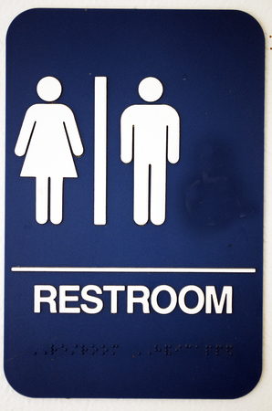 Restroom or Bathroom Sign, Men and Women Symbolsの写真素材