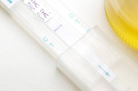Marijuana Drug Test, Positiveの写真素材