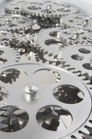 Many Gears Close Up And Off Into Distanceの写真素材