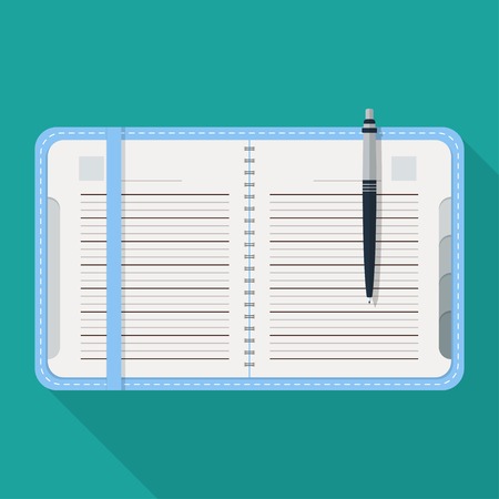 Flat notepad. Modern web icon. Modern designのイラスト素材