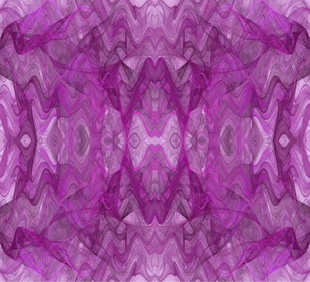 Lavender wavy seamless fractal textile or background pattern.の写真素材