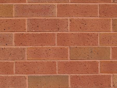 New red and brown brick exterior wall.の写真素材