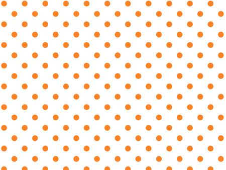White background with orange polka dots (eps8) のイラスト素材