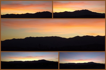 Deset Sunset Collageの写真素材