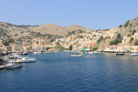 panoramic greek island 